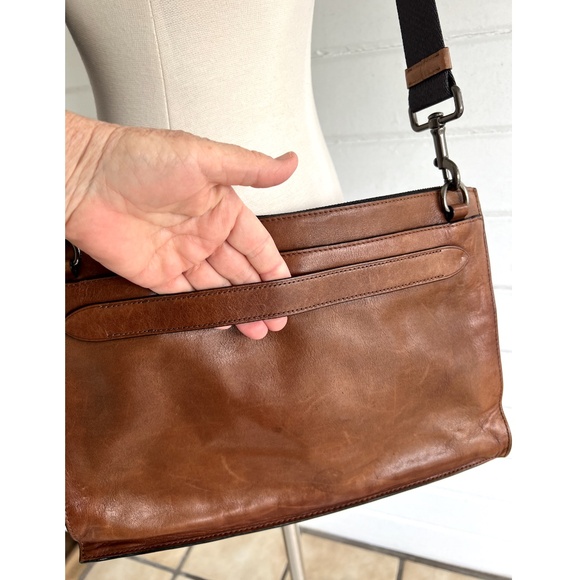 COACH Manhattan Convertible Slim Messenger Bag in Brown - Picture 5 of 16